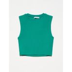 Dilvin 30125 Crop Top-Yeşil - 40