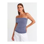 Dilvin 31090 Asimetrik Bluz-füme