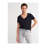 Dilvin 3470 Çağla V Yaka Basic T-shirt