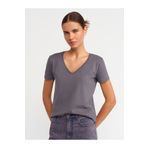 Dilvin 3470 Füme Basic T-shirt