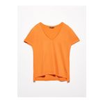 Dilvin 3470 Oranj V Yaka Basic T-Shirt