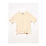 Dilvin 3683 Bej Basic Kadın T-shirt