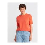 Dilvin 3683 Nar Çiçeği Basic T-shirt