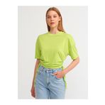 Dilvin 3790 Lime Yanı Bağcıklı Tshirt