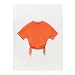 Dilvin 3790 Oranj Yanı Bağcıklı T-shirt