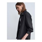 Dilvin 50525 Melanjlı Oversize Gömlek-, 38, 101A50525, Antrasit, Kadın