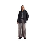 Dilvin 50537 Örme Oversize Gömlek-, 38, 101A50537, Antrasit, Kadın