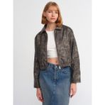 Dilvin 60716 Gömlek Bomber Ceket Vizon - 40