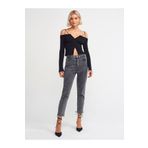 Dilvin 70713 Yıkamalı Likralı Mom Pantolon