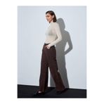 Dilvin 72116 Fitilli Kadife Pantolon-, 36, 101A72116, Kahve, Kadın