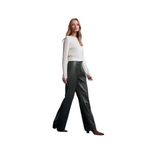Dilvin 72238 Suni Geniş Paça Pantolon-, 38, 101A72238, Yeşil, Kadın