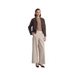 Dilvin 72244 Gold Düğmeli Geniş Paça Pantolon-, 40, 101A72244, Taş, Kadın