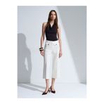 Dilvin 72711 %100 Pamuk Culotte Pantolon-Ekru