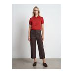 Dilvin 72711 %100 Pamuk Culotte Pantolon-Kahve