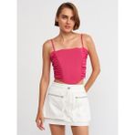 Dilvin 80788 Kargo Cepli Mini Etek-Beyaz - 36