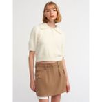 Dilvin 80809 Dilvin Mini Etek - Camel - 40