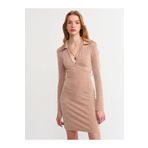 Dilvin 90307 Camel Mini Elbise