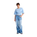 Dilvin Açık Wide Leg Kot Pantolon, 38, 101A71791, Mavi, Kadın