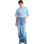Dilvin Açık Wide Leg Kot Pantolon, 40, 101A71791, Mavi, Kadın