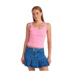 Dilvin Askılı Atlet Top, 36, 101A21096, Pembe, Kadın
