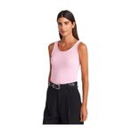 Dilvin Askılı Fitilli İnce Dokulu Triko Bluz, Standart, 101A10748, Pembe, Kadın