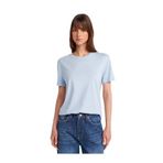 Dilvin Bisiklet Yaka Açık Mavi T-shirt, 36, 101A31791, Açık Mavi, Kadın