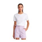 Dilvin Bisiklet Yaka Basic T-Shirt, 36, 101A31791, Beyaz, Kadın