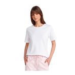 Dilvin Bisiklet Yaka Basic T-Shirt, 38, 101A31763, Beyaz, Kadın