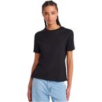 Dilvin Bisiklet Yaka Basic T-Shirt, 40, 101A31791, Siyah, Kadın