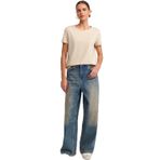 Dilvin Bisiklet Yaka Basic T-shirt Açık Bej, 38, 101A03471, Açık Bej, Kadın