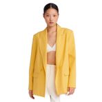 Dilvin Blazer Ceket, 36, 101A60767, Sarı, Kadın