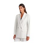 Dilvin Blazer Ceket, 38, 101A60767, Açık Gri, Kadın