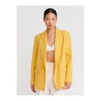 Dilvin Blazer Ceket, 38, 101A60767, Sarı, Kadın