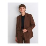 Dilvin Blazer Ceket, 40, 101A60767, Kahve, Kadın