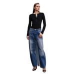 Dilvin Bol Kesim Denim Pantolon, 40, 101A72062, Tint, Kadın