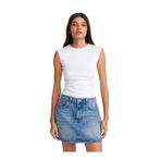 Dilvin Büzgülü Basic T-shirt, 40, 101A21054, Beyaz, Kadın