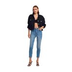 Dilvin Comfort Slim Fit Denim Pantolon, 36, 101A71682, Tint, Kadın