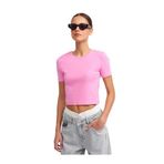 Dilvin Crop T-shirt, 36, 101A30124, Pembe, Kadın
