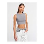 Dilvin Crop Top Atlet, 36, 101A30125, Gri, Kadın