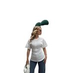 Dilvin Drape Detaylı Pamuk T-Shirt, 36, 101A31585, Beyaz, Kadın