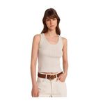 Dilvin Fitilli Ajurlu Triko Bluz, Standart, 101A10759, Taş, Kadın
