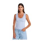 Dilvin Fitilli İnce Dokulu Triko Bluz, Standart, 101A10750, Mavi, Kadın