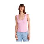 Dilvin Fitilli İnce Dokulu Triko Bluz, Standart, 101A10750, Pembe, Kadın