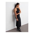 Dilvin Halter Yaka Midi Elbise, 40, 101A91518, Siyah, Kadın