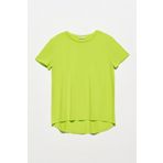 Dilvin Kadın Sarı 3471 Bisiklet Yaka Basic T-shirt