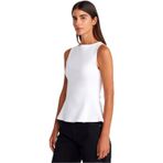 Dilvin Kayık Yaka Peplum Bluz, 40, 101A21001, Beyaz, Kadın