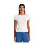 Dilvin Kısa Kollu Basic T-Shirt, 38, 101A31935, Ekru, Kadın