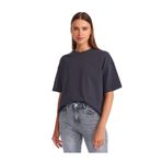 Dilvin Kısa Kollu Pamuklu T-shirt, 38, 101A31017, Antrasit, Kadın