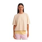 Dilvin Kısa Kollu Pamuklu T-shirt, 40, 101A31017, Açık Bej, Kadın
