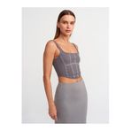 Dilvin Korse Top, 36, 101A03793, Füme, Kadın